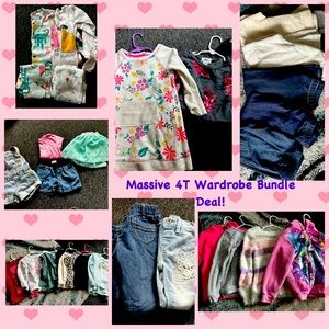 MASSIVE deal on wardrobe bundle of 4T girls clothing! *MOVING SALE!*